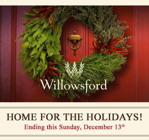 Willowsford Virginia | HOME FOR THE HOLIDAYS | Saturday, October 10th - Sunday, December 13th
