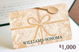 $1,000 Williams-Sonoma Gift Card